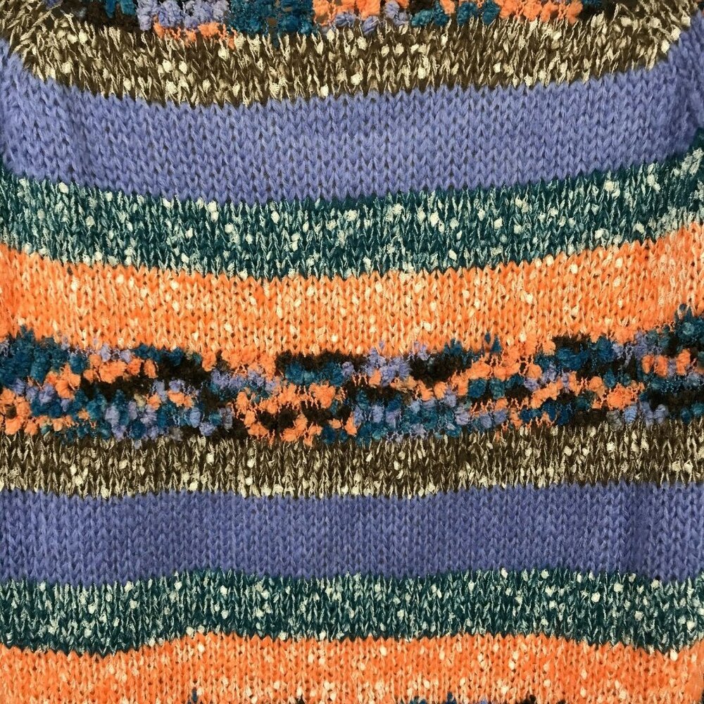 Sahalie Womens Long Sleeve Round Neck Blue Pullover Knitted Sweater Size L - Picture 4 of 7